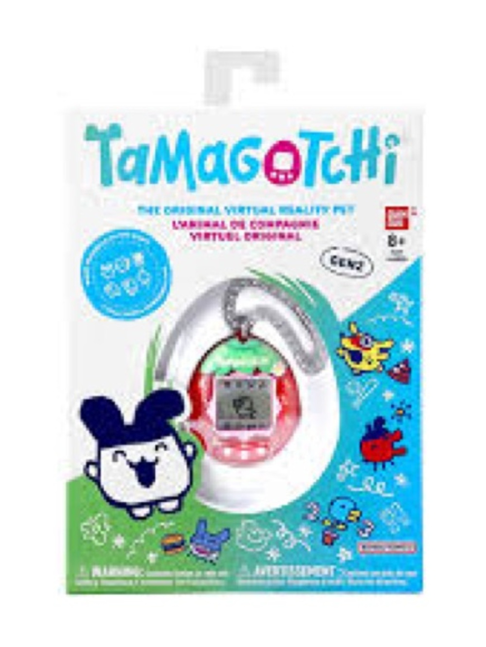Bandai Tamagotchi Original Gen 2 electronic virtual pet in the Fresh Strawberry